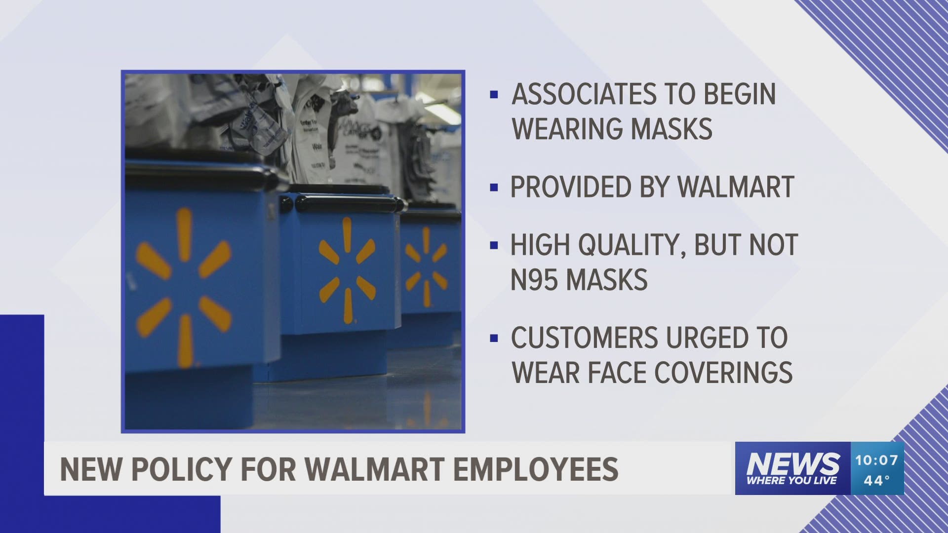 Walmart To Require Associates Wear Face Masks While Working Wfaa Com