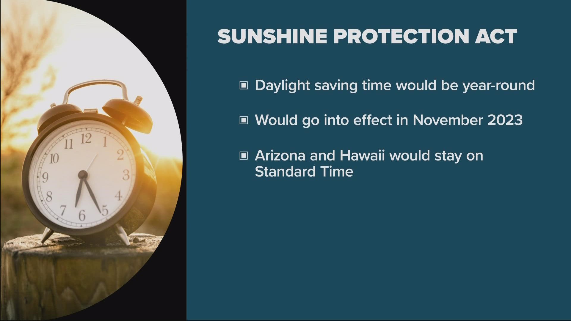 Bill would put Arizona on daylight-saving time