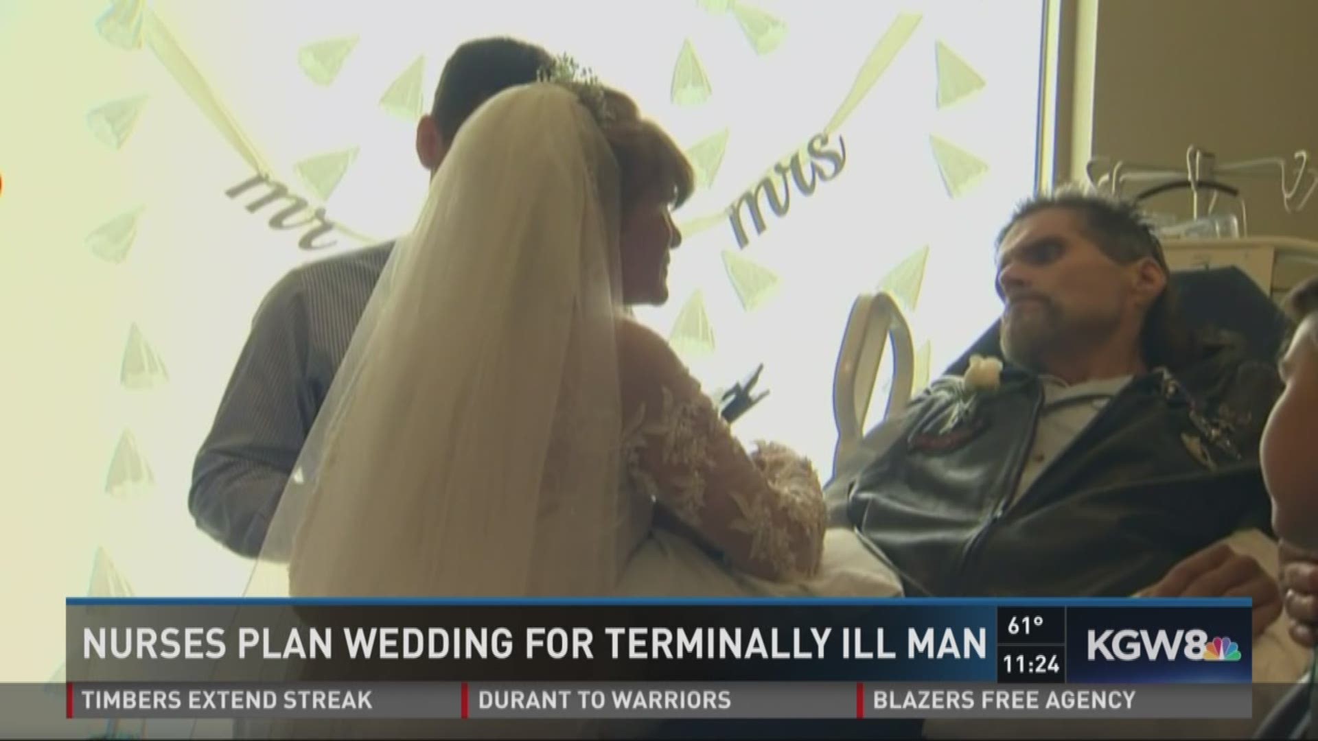 Terminally ill man marries girlfriend