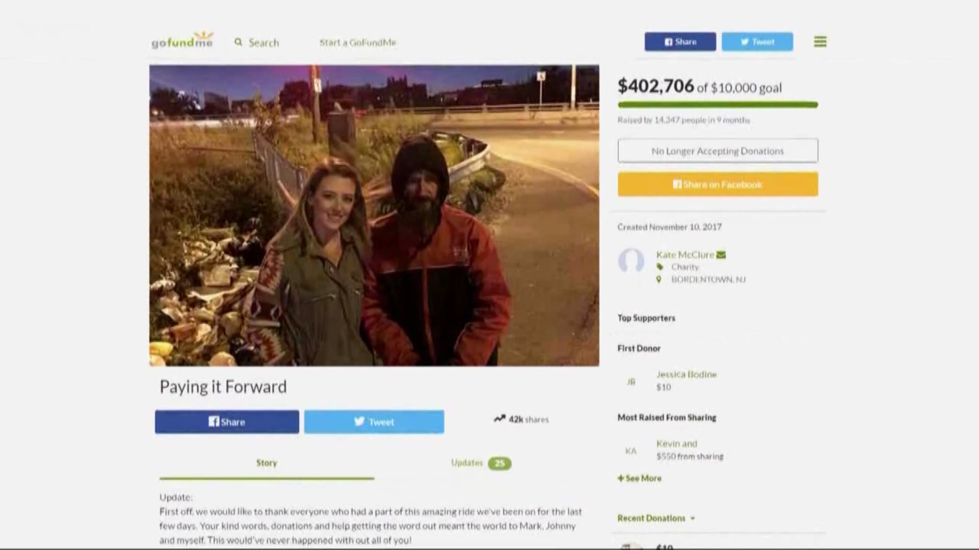 Woman pleads guilty to GoFundMe scam involving homeless man | wfaa.com