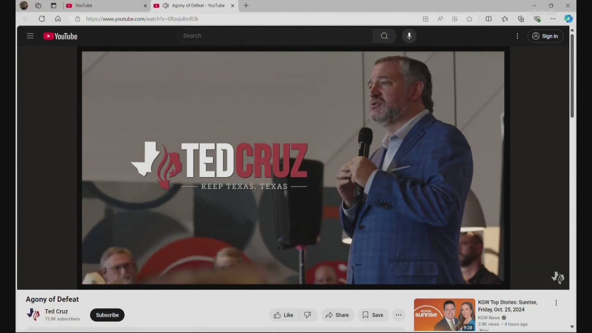 The ad attacks Cruz's opponent Collin Allred's record on transgender rights and shows a photo of two teen girls who the district said are not transgender.