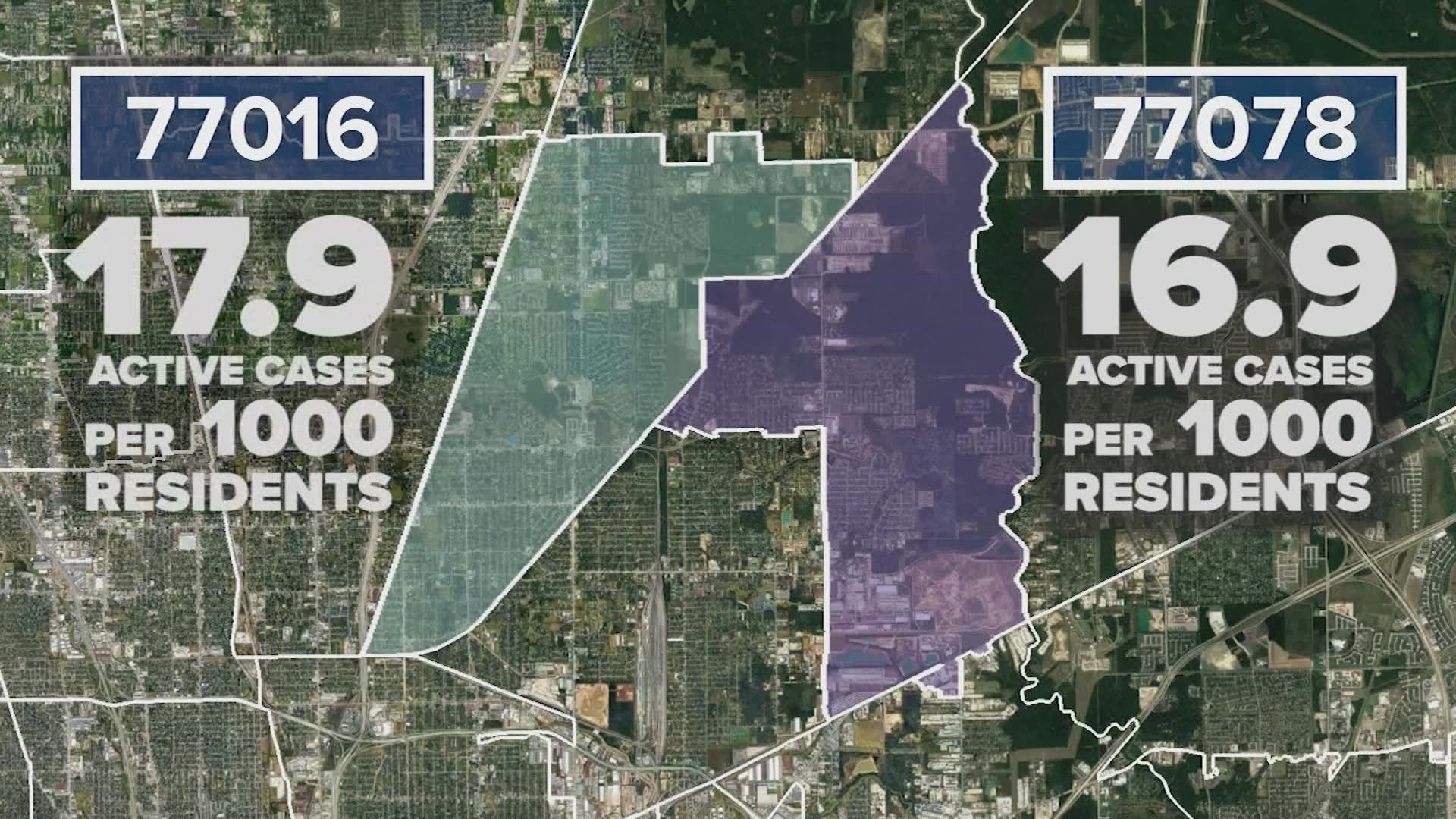 Two weeks after our first analysis, KHOU 11 crunched the data in 151 area ZIP codes. Conroe is still struggling, but now two Houston neighborhoods are, too.
