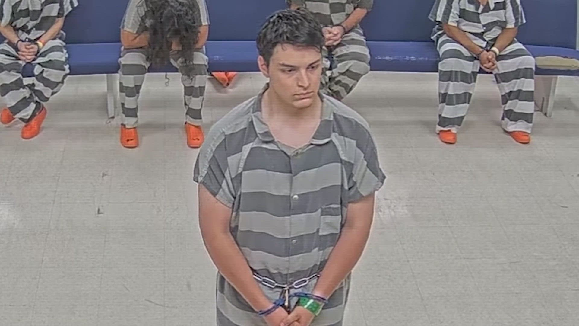 The teen is accused of hiding his phone under a pile of toilet paper in a women's restroom on Thursday before it was spotted by a mother and her 4-year-old daughter.