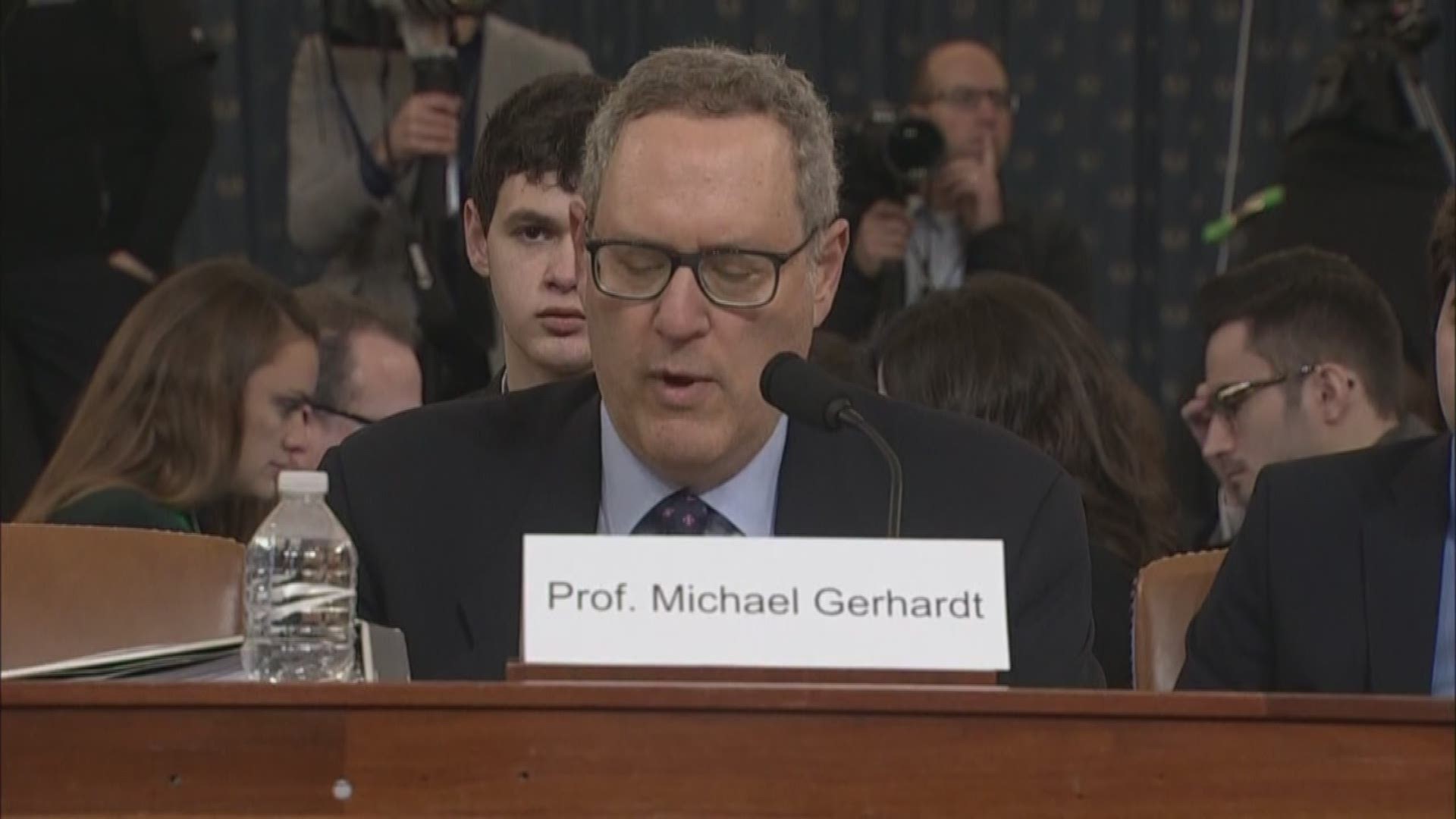 Gerhardt is a professor of Constitutional Law at the University of North Carolina, and testified at Bill Clinton's impeachment proceedings.