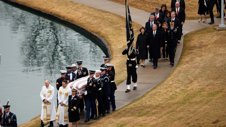 President George H.W. Bush 'has reached his final resting place'