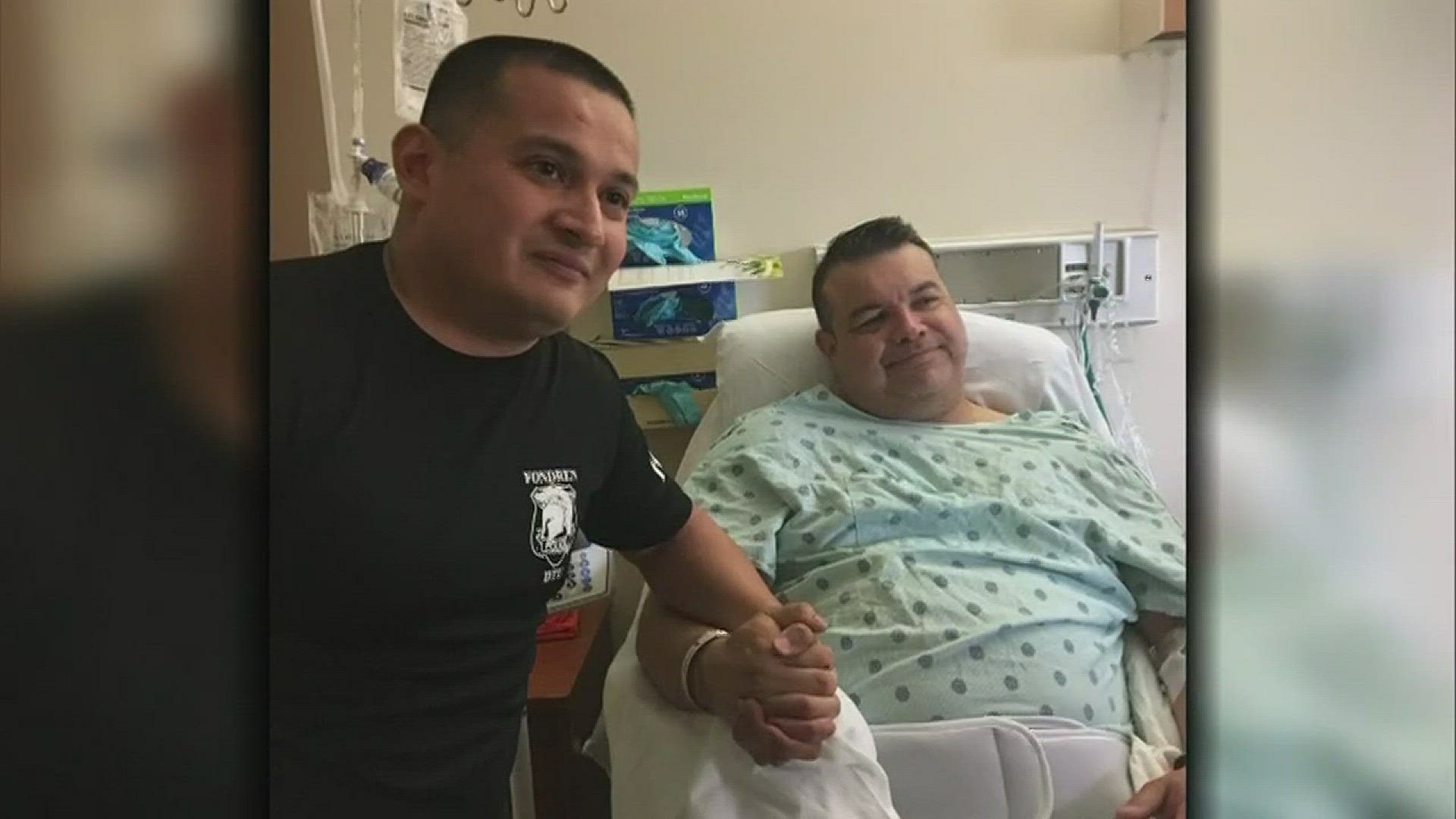 Houston police officer Ronny Cortez was caught  on camera moving his toes, which is a huge milestone in his recovery after being seriously injured in a shootout earlier this year.