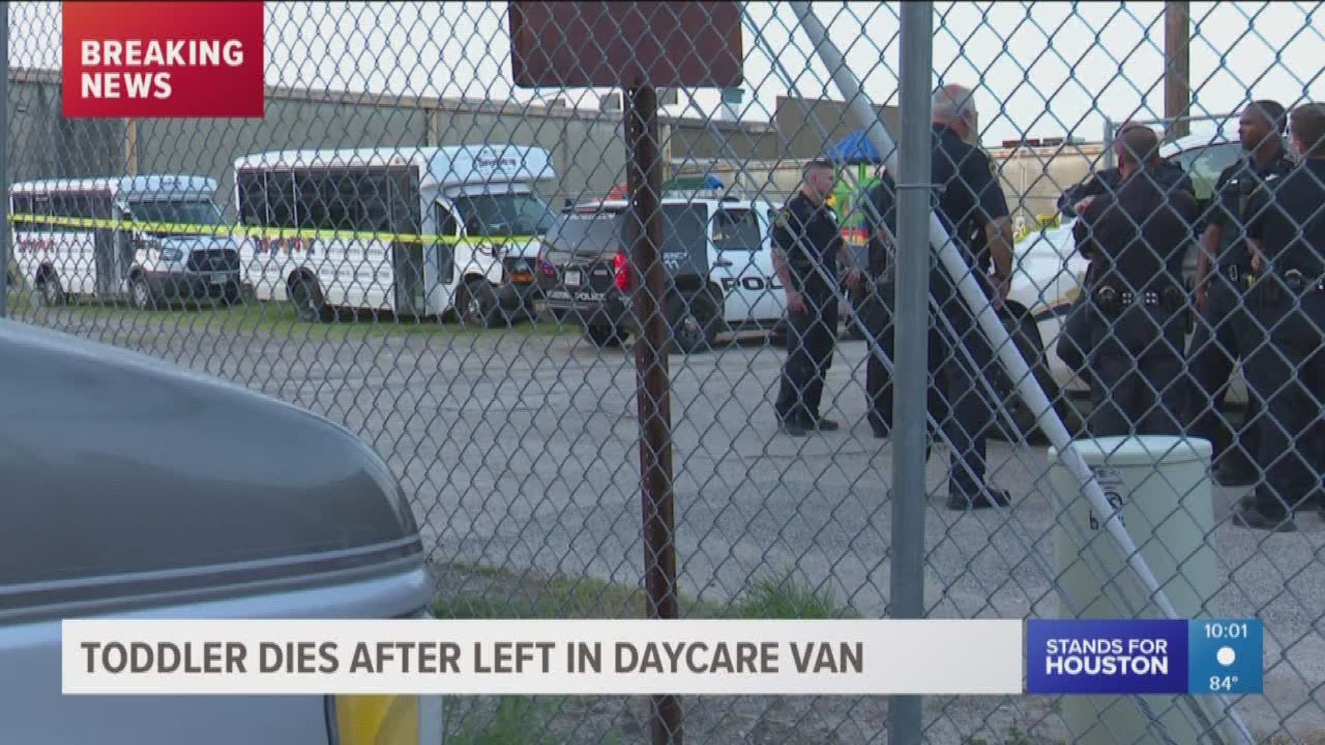 Authorities say a 3-year-old boy has died after being left in a hot van Thursday evening in northwest Houston.