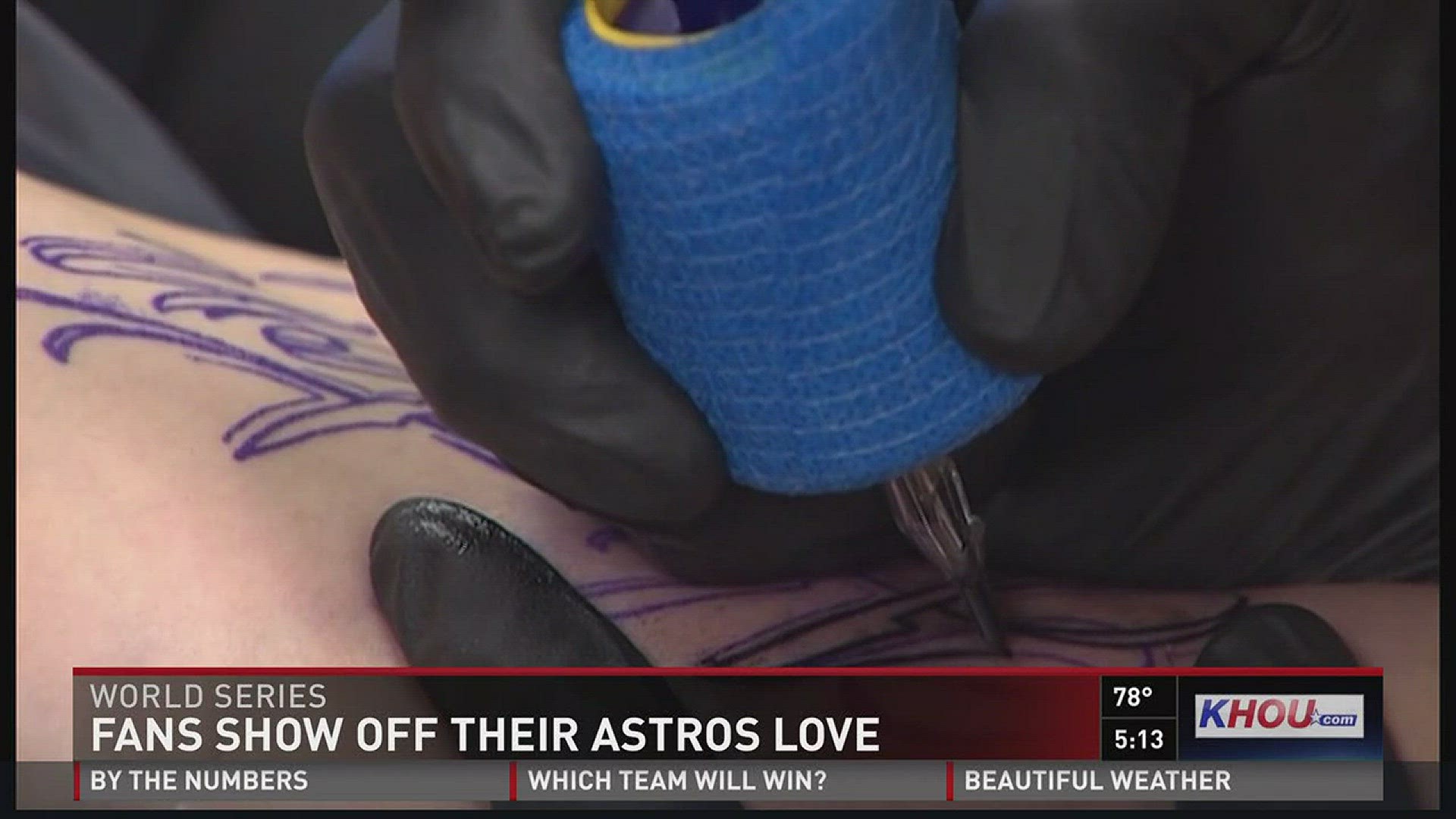 Astros fans get funky haircuts, tattoos for World Series