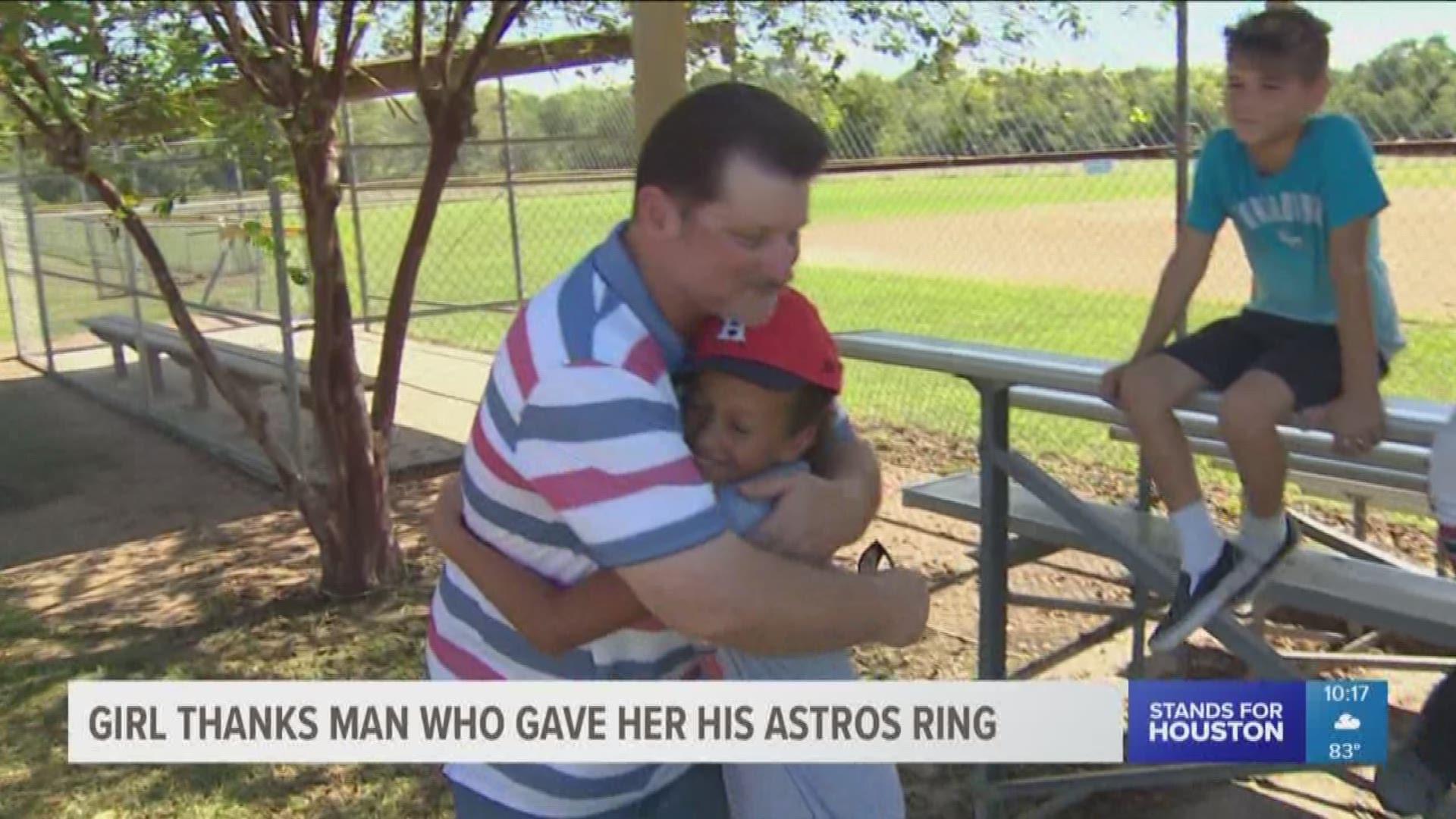 The search for the kind Astros fan who gave his World Series replica ring to a little girl after she had lost hers has been found.