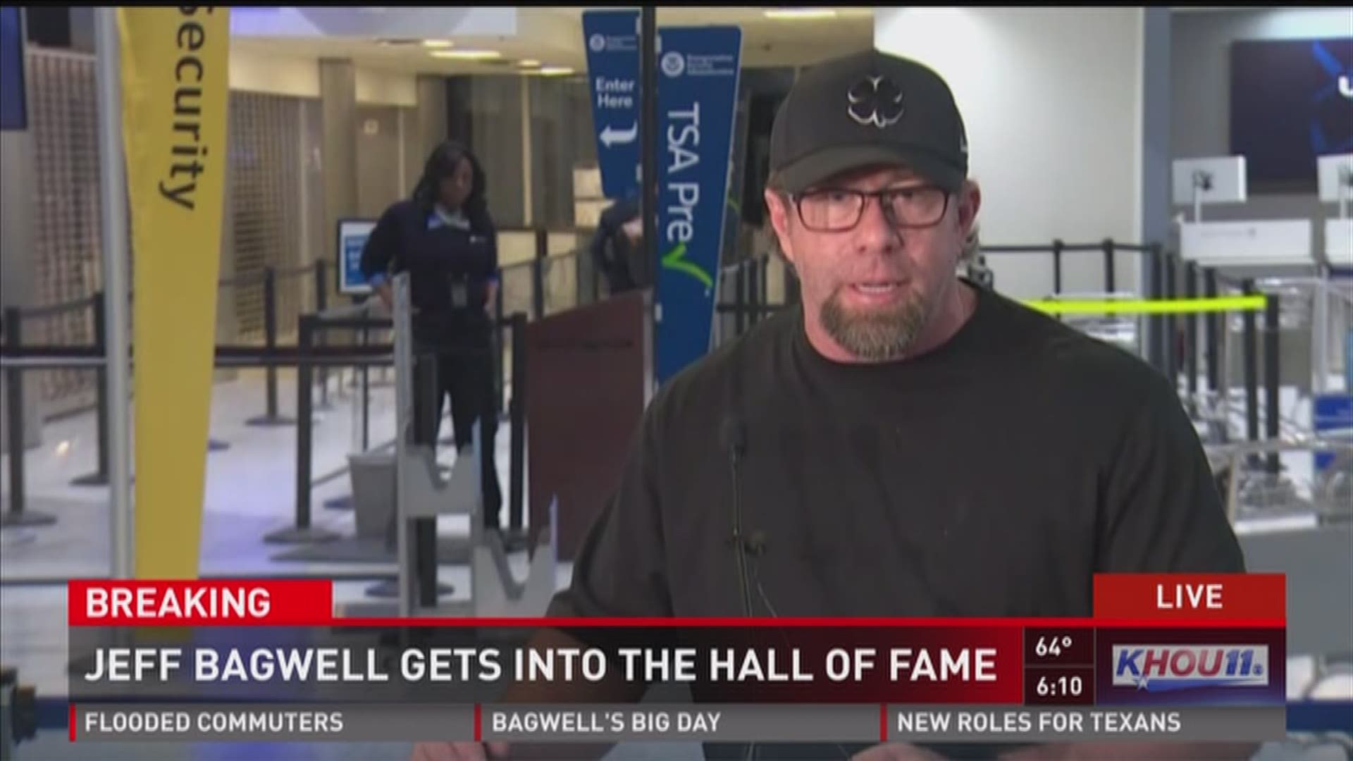 Jeff Bagwell reacts to Hall of Fame election
