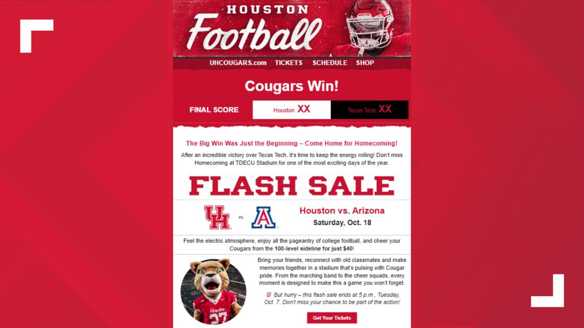 This is the email that University of Houston athletics is now apologizing for