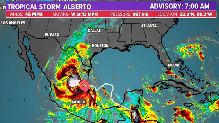 Where is Tropical Storm Alberto now? | wfaa.com