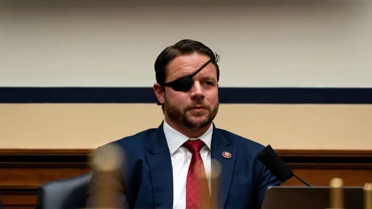 Rep. Dan Crenshaw confronted by activists during Texas GOP convention