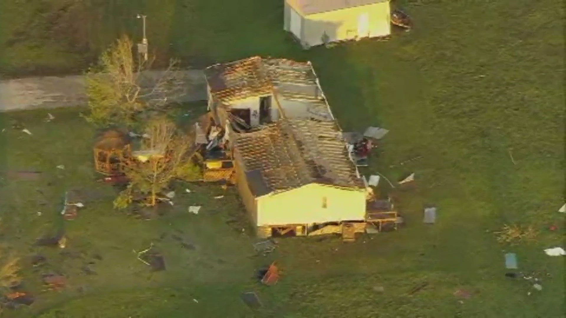 A possible tornado caused a lot of damage and major power outages late Tuesday in Sealy, according to the police department there.