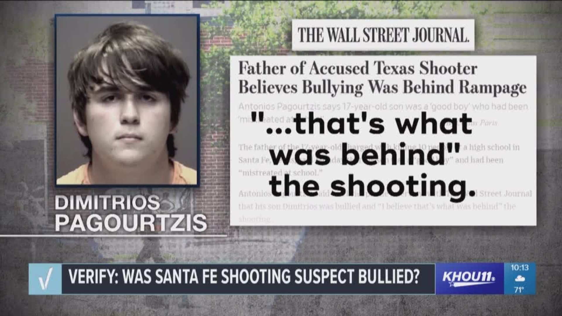 Was the Santa Fe shooting suspect bullied? KHOU 11 News reporter Lauren Talarico verifies.