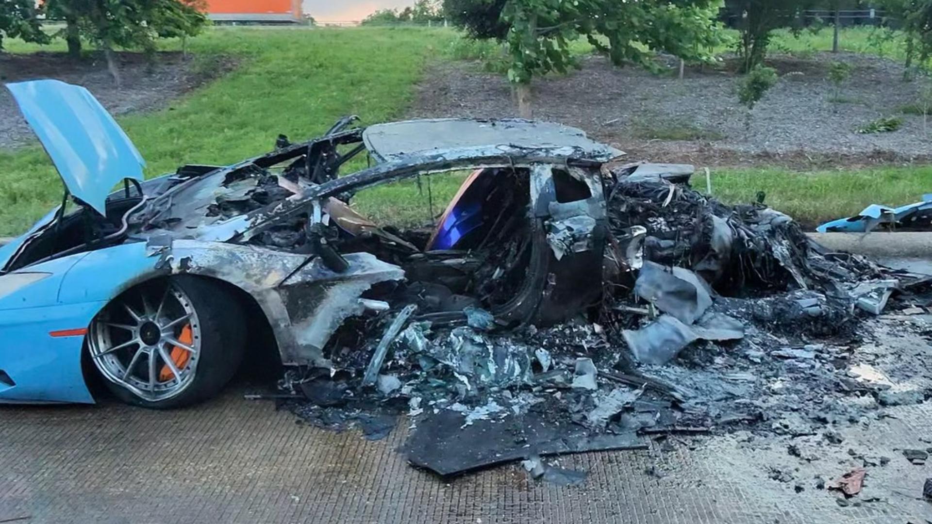 Two Lamborghinis involved in fiery wreck in Cypress area, according to ...