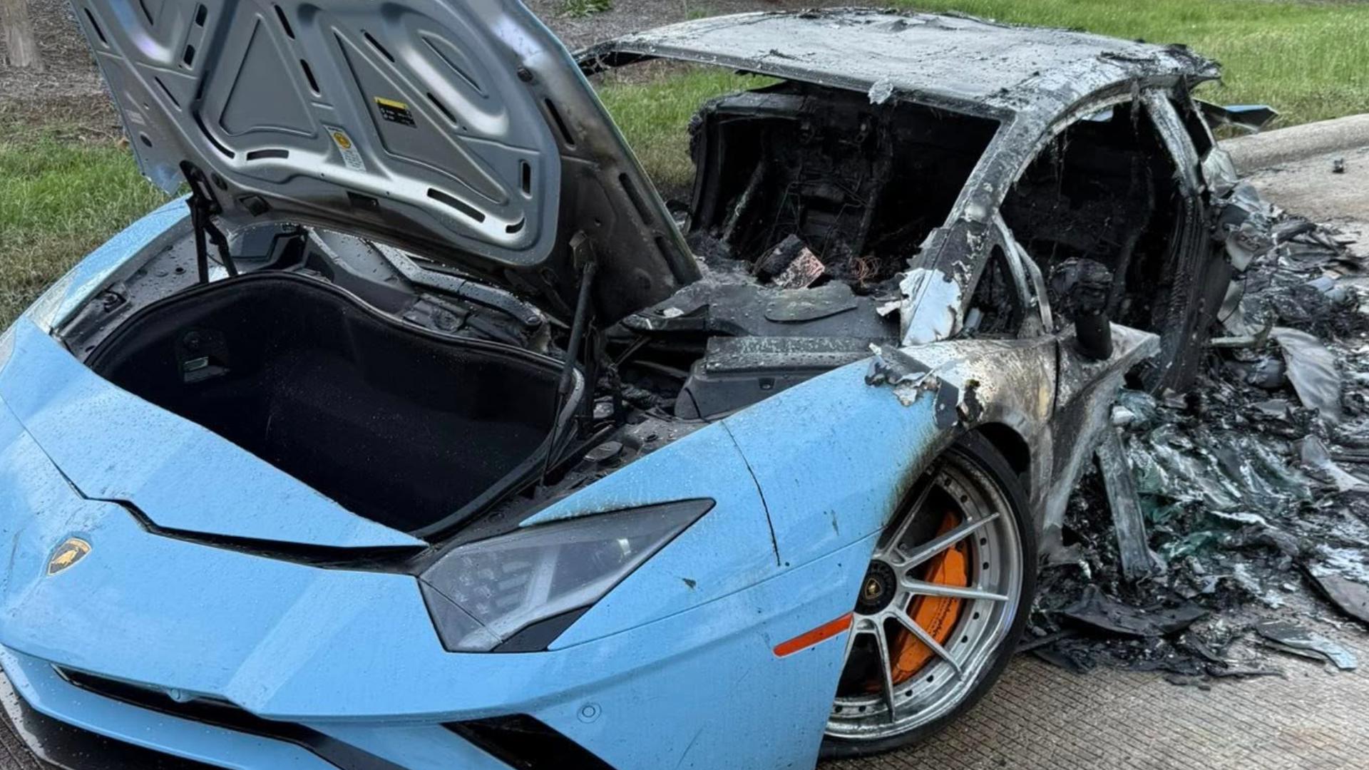 Two Lamborghinis involved in fiery wreck in Cypress area, according to ...