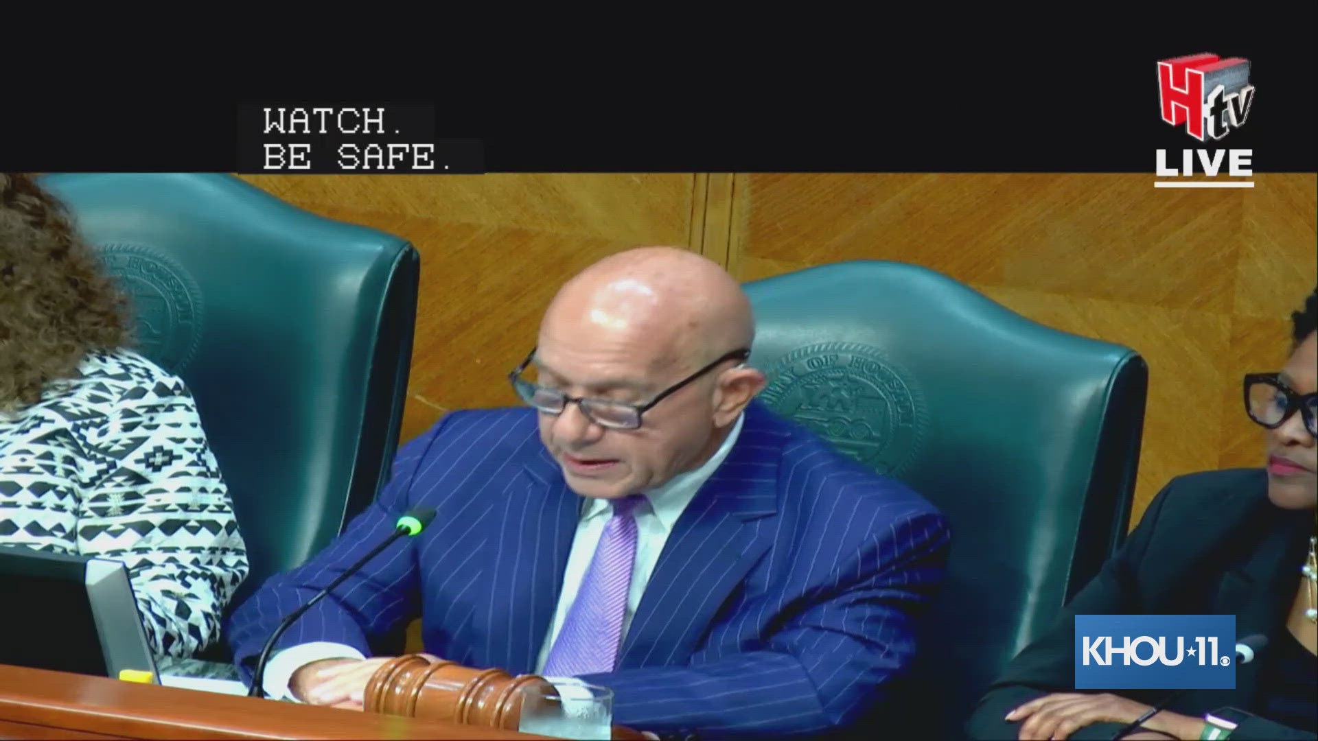 Houston Mayor John Whitmire briefly discussed accepting HPD Chief Troy Finner's retirement and the appointment of Larry Satterwhite as acting chief.