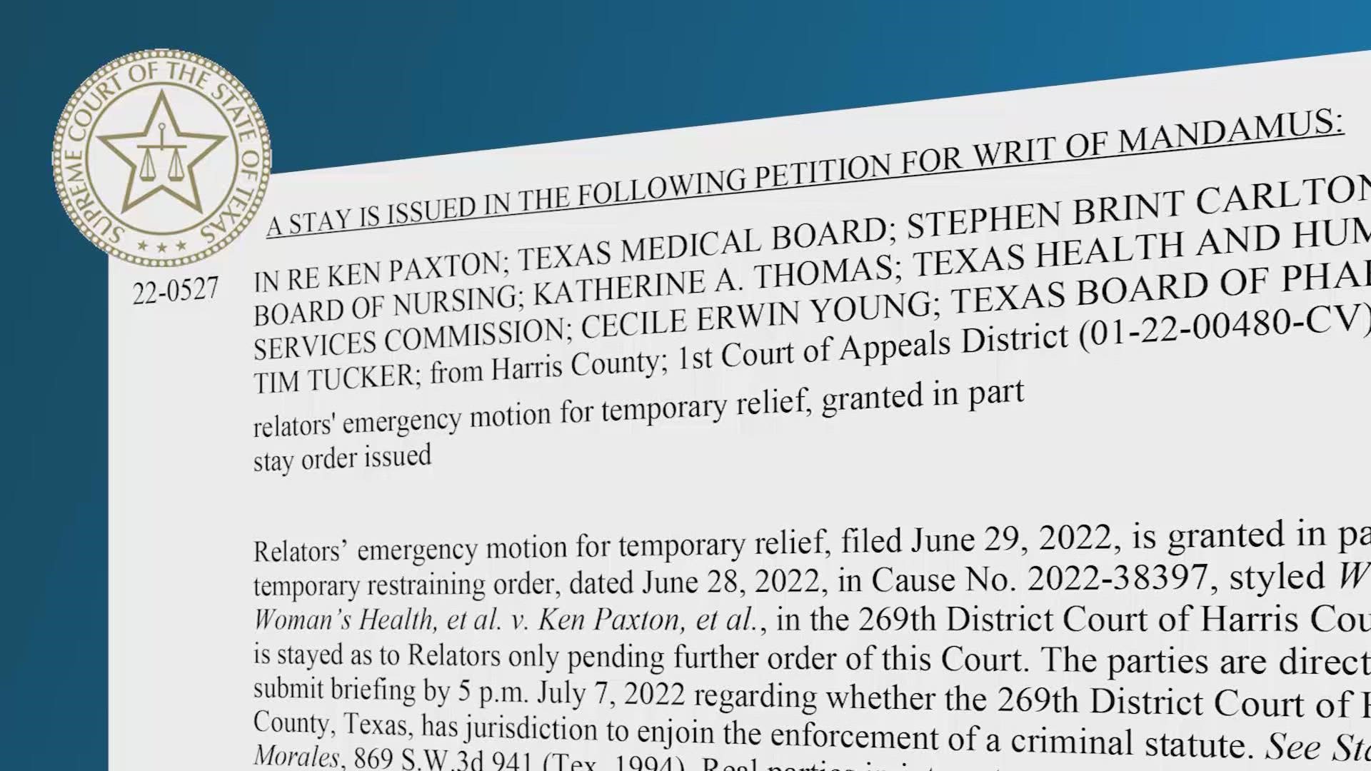 Late Friday night, the Texas Supreme Court blocked a lower court order that temporarily allowed clinics to continue performing abortions.