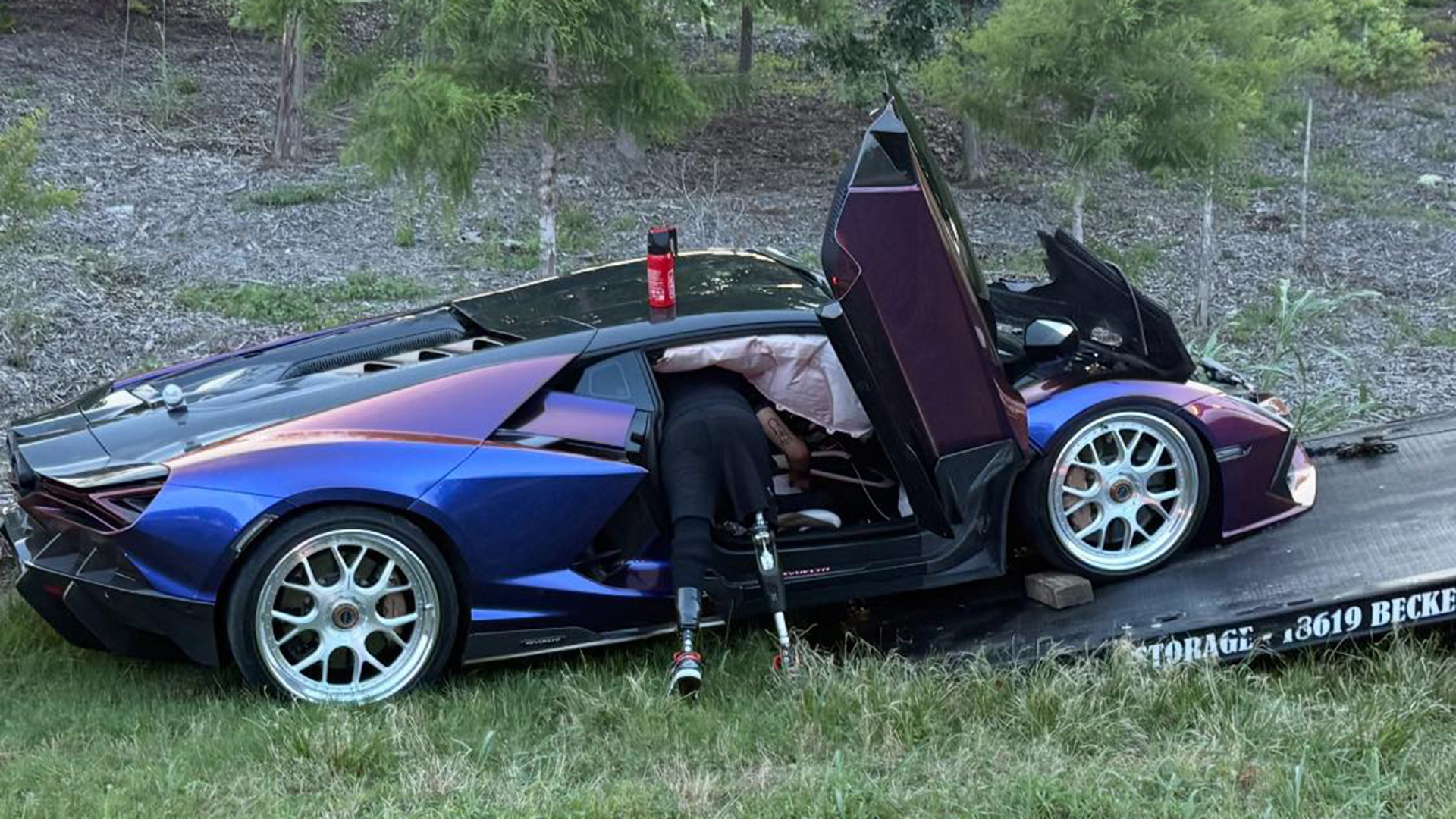 Two Lamborghinis involved in fiery wreck in Cypress area, according to ...