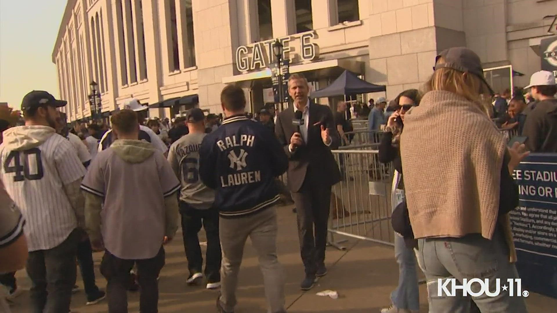 Jason Bristol is with the team in New York as they take on the Yankees in Games 3, 4 and -- if necessary -- 5.