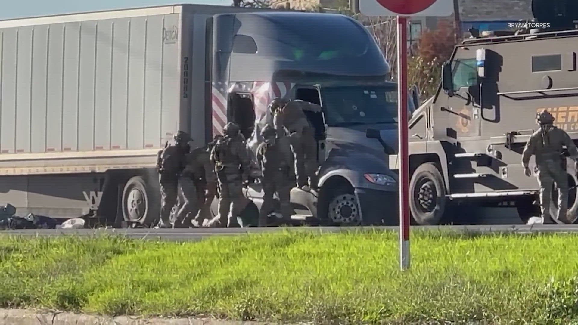 New video shows the driver being pulled out by a SWAT team after the hours-long standoff.