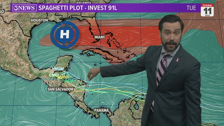 TROPICAL UPDATE: Invest 91L forecast to develop & move west across the Caribbean