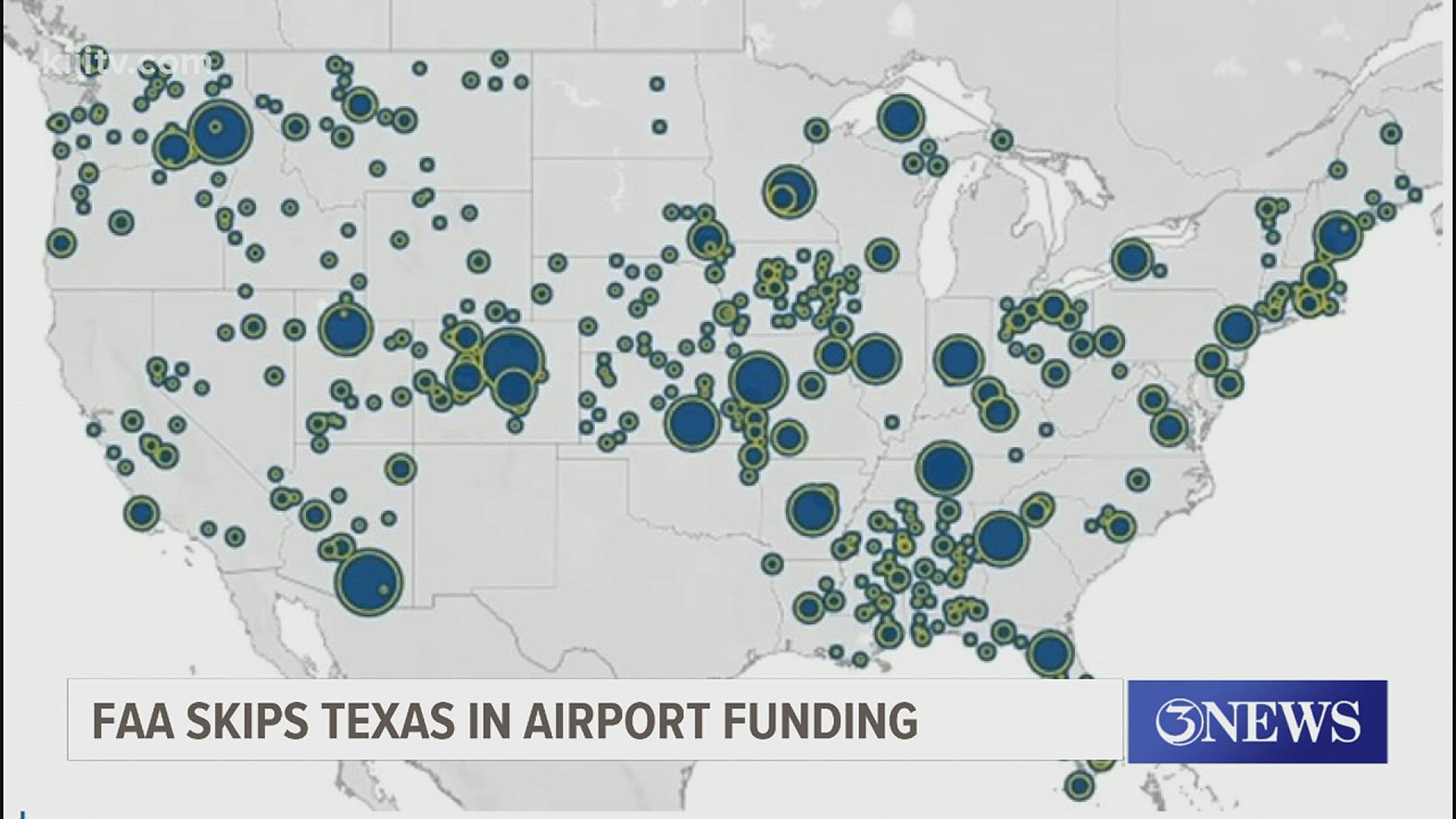The Federal Aviation Administration said there was "no specific reason" why Texas was one of four states that missed out on grant funding for safety improvements.