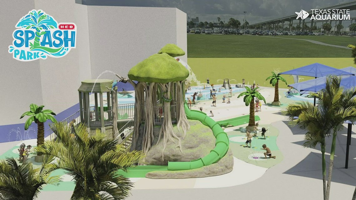Texas State Aquarium's HEB splash park opens
