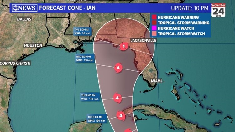 TROPICAL UPDATE: Tropical Storm Ian forecast to become a major hurricane
