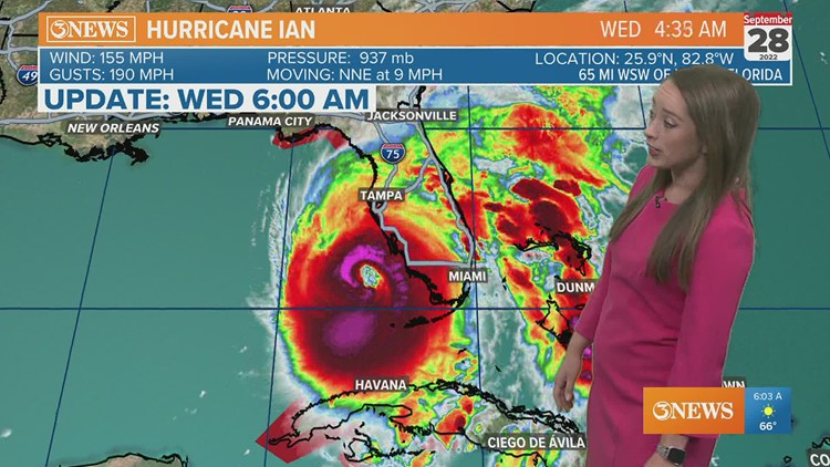 TROPICAL UPDATE: Hurricane Ian forecast to make landfall in Florida as a major hurricane, Wednesday