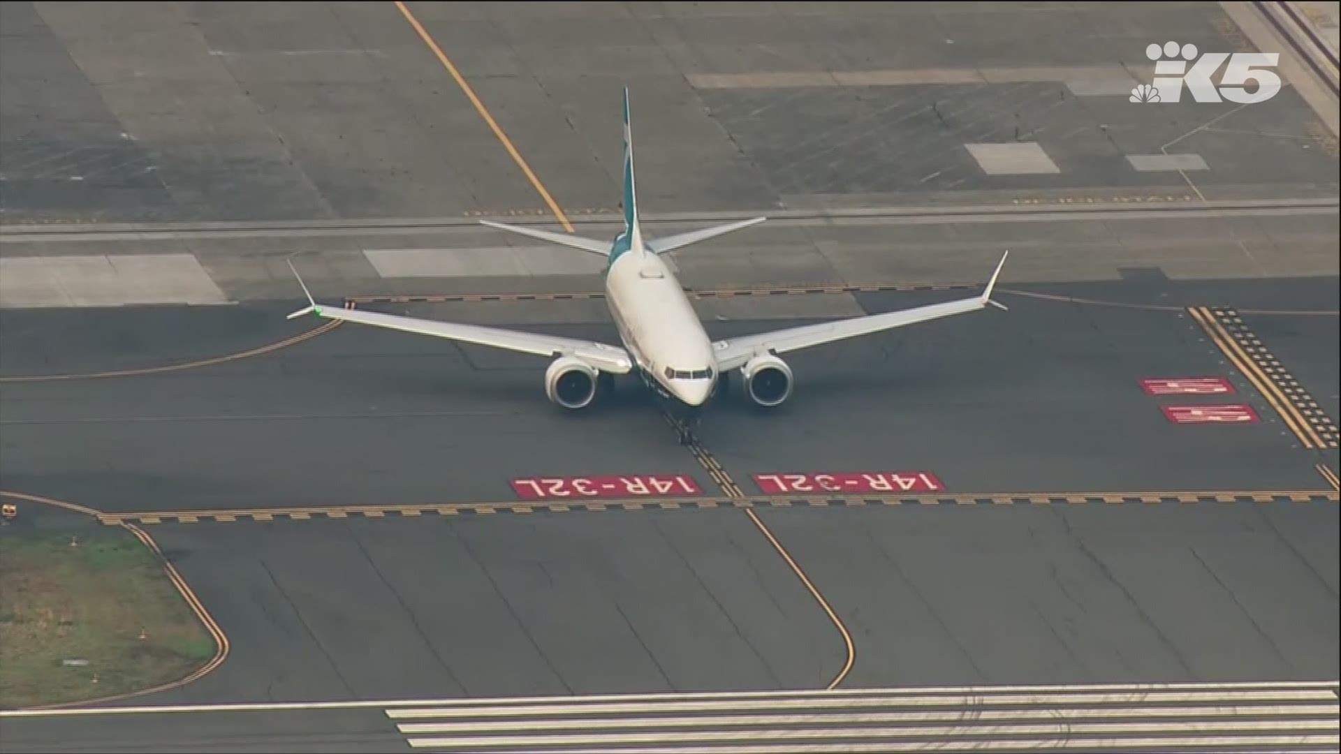 The Boeing 737 MAX successfully took off from Boeing Field with FAA Administrator Steve Dickson on board.