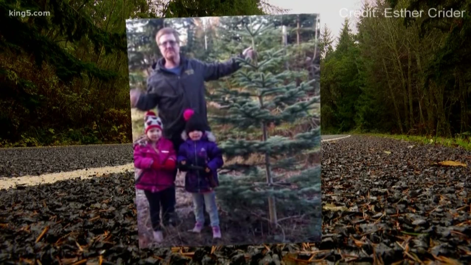 A family is looking for the Good Samaritan who helped their two 4-year-old girls get to safety after a tragic car crash killed their father.