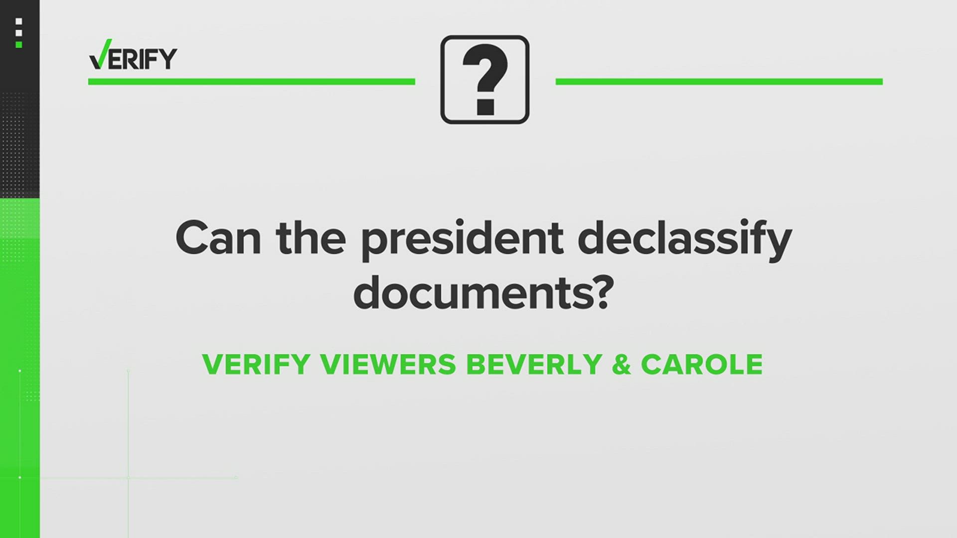 Former President Trump claimed documents found at Mar-a-Lago were “all declassified.” We explain why sitting presidents can declassify documents and how it works.