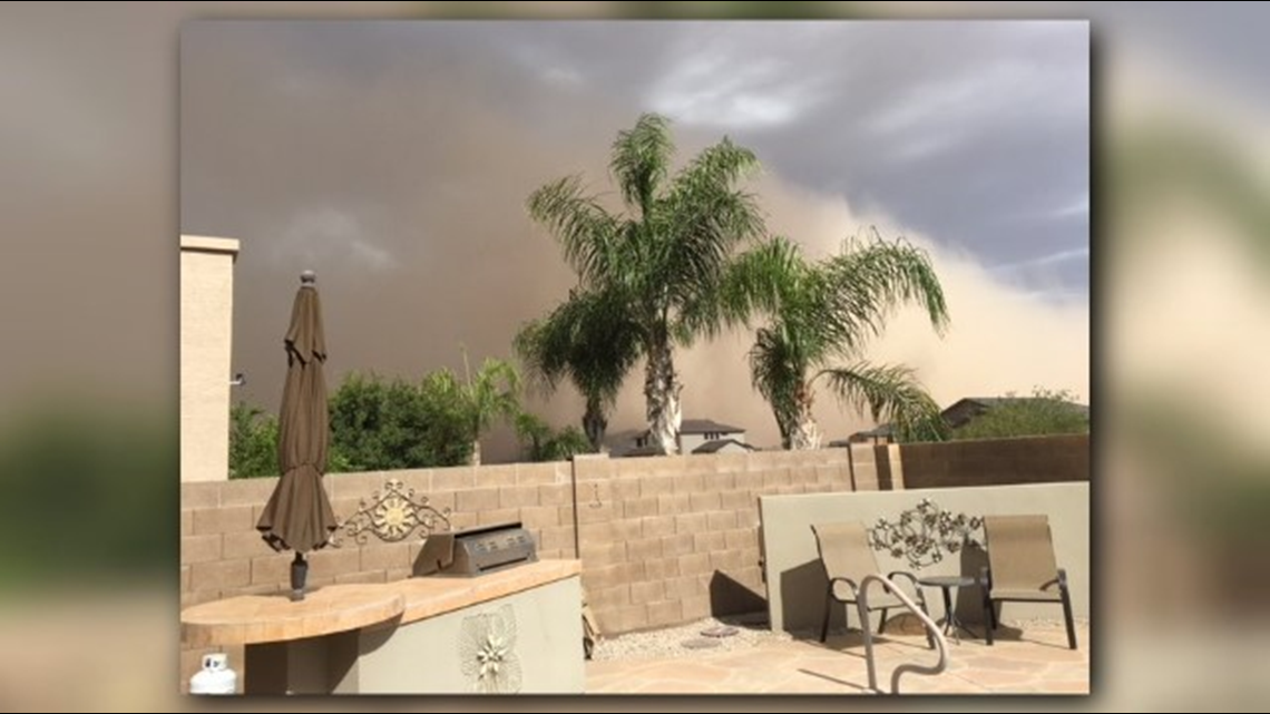PHOTOS: Large wall of dust in Phoenix monsoon storm July 5, 2018 | wfaa.com