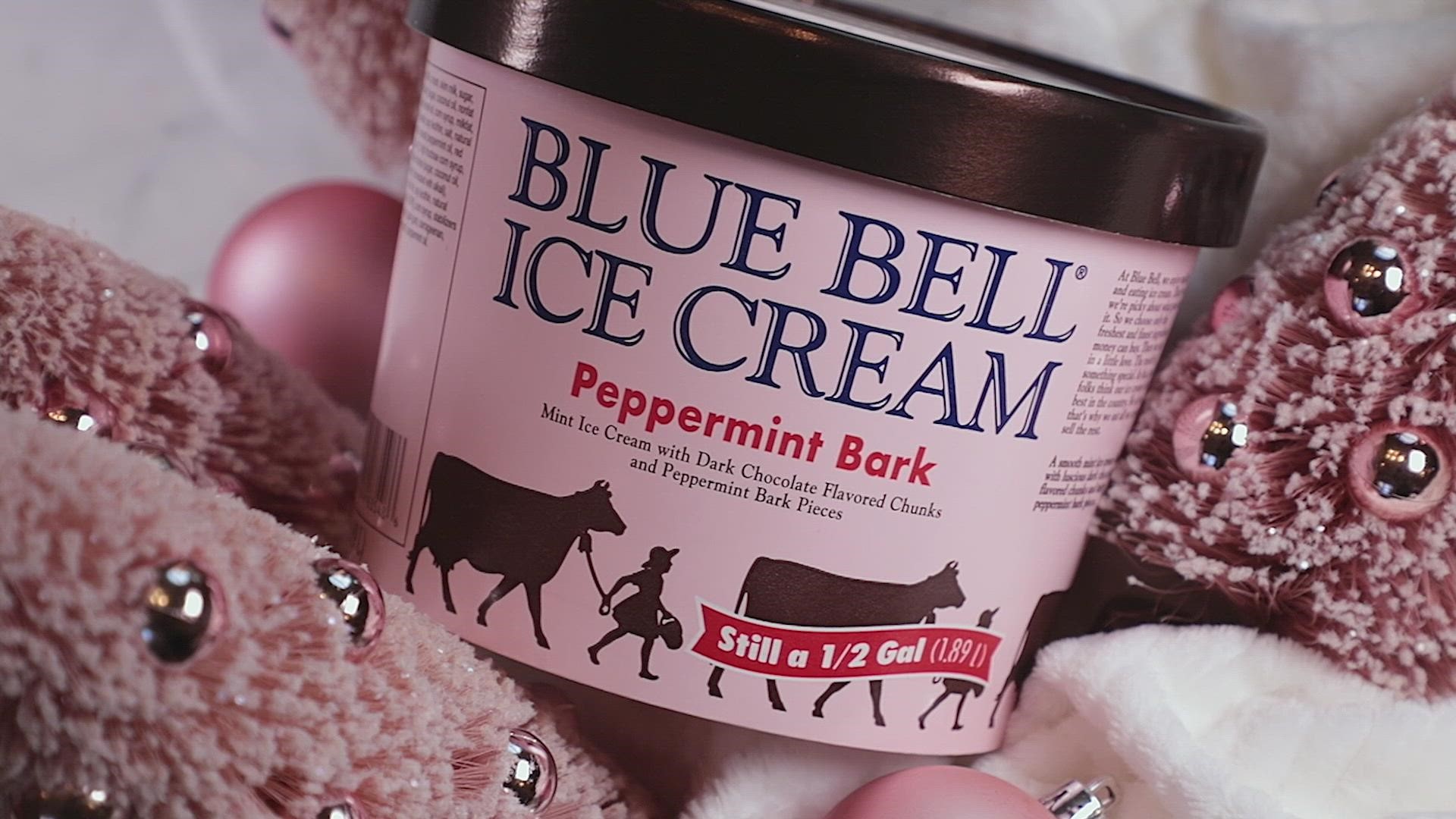 Peppermint Bark has dark chocolate flavored chunks and peppermint bark pieces.