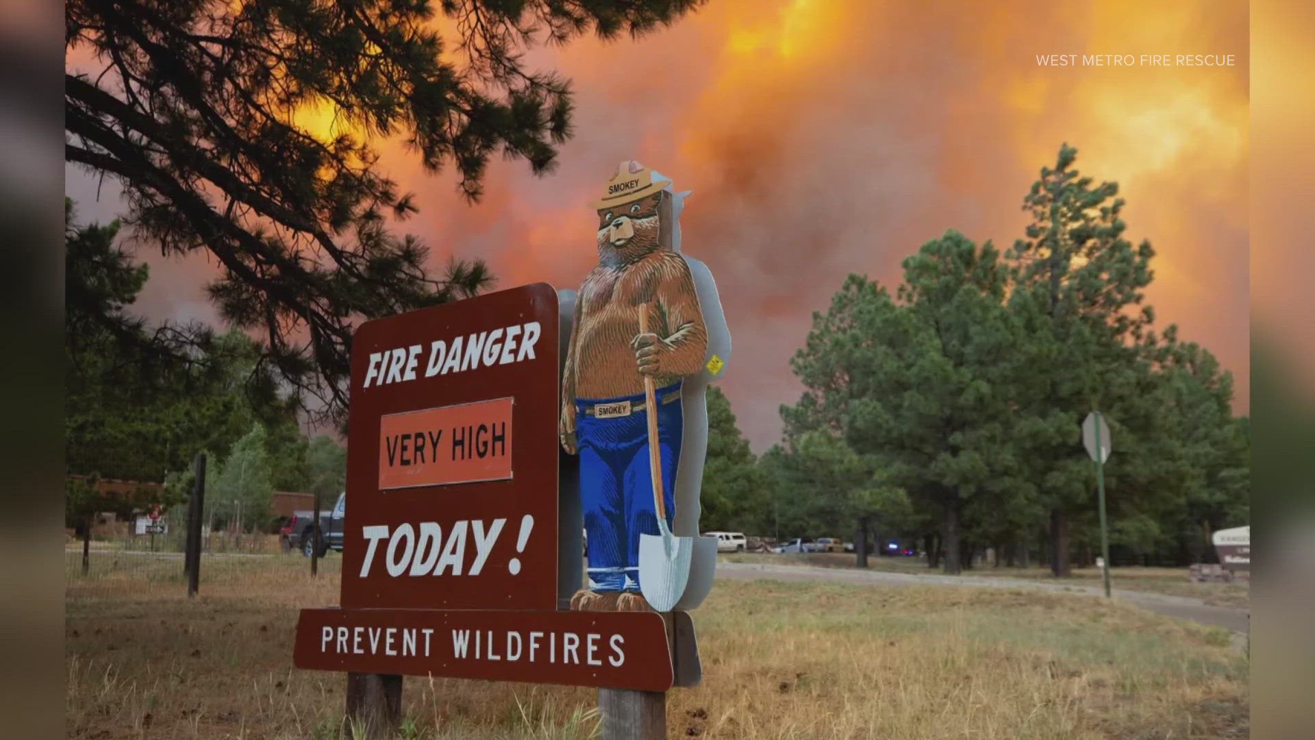 Firefighters from West Metro Fire Rescue are helping crews battling the South Fork Fire and the Salt Fire near Ruidoso in New Mexico.