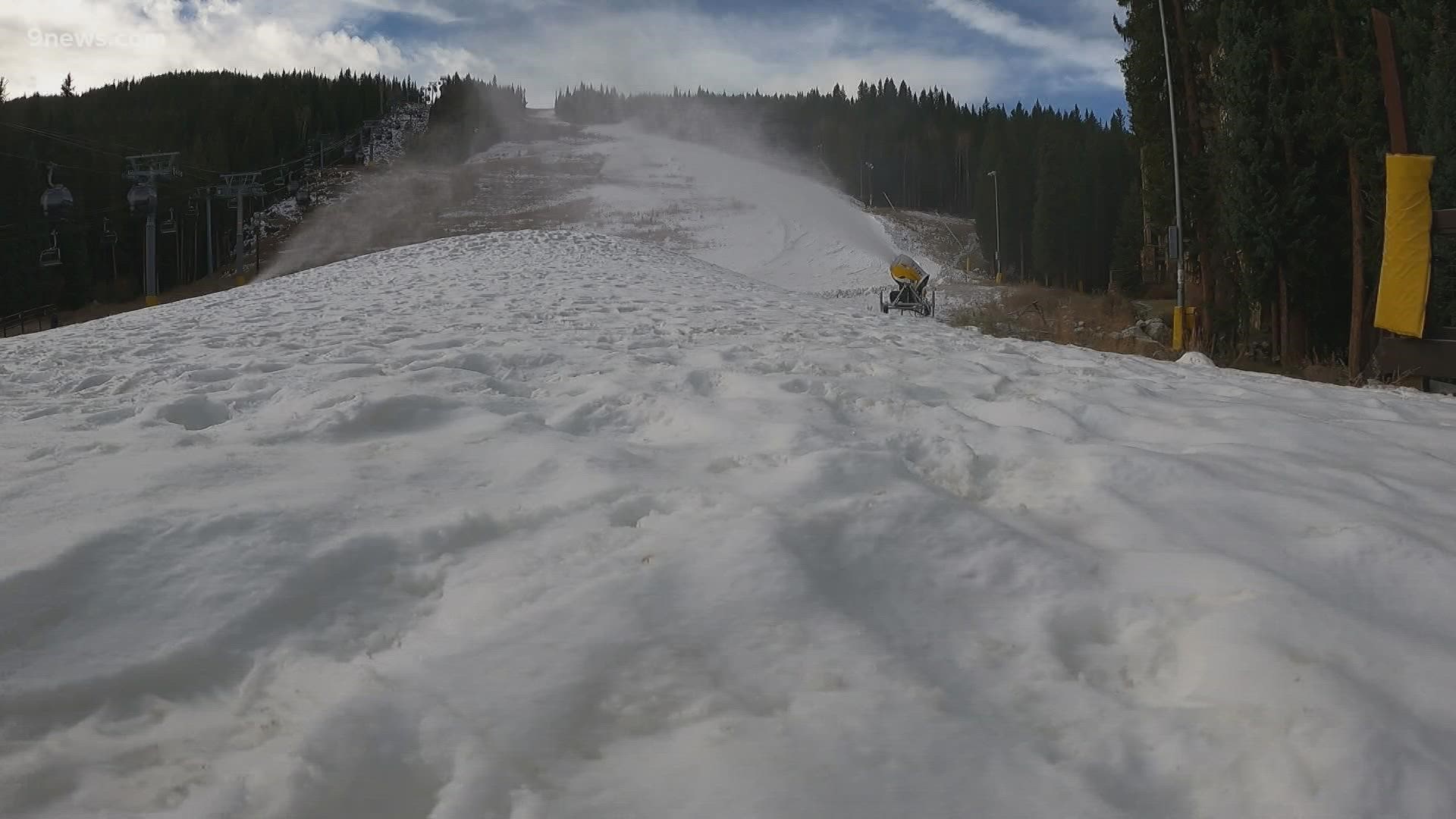 Keystone has one of the most state-of-the-art snowmaking systems around.
