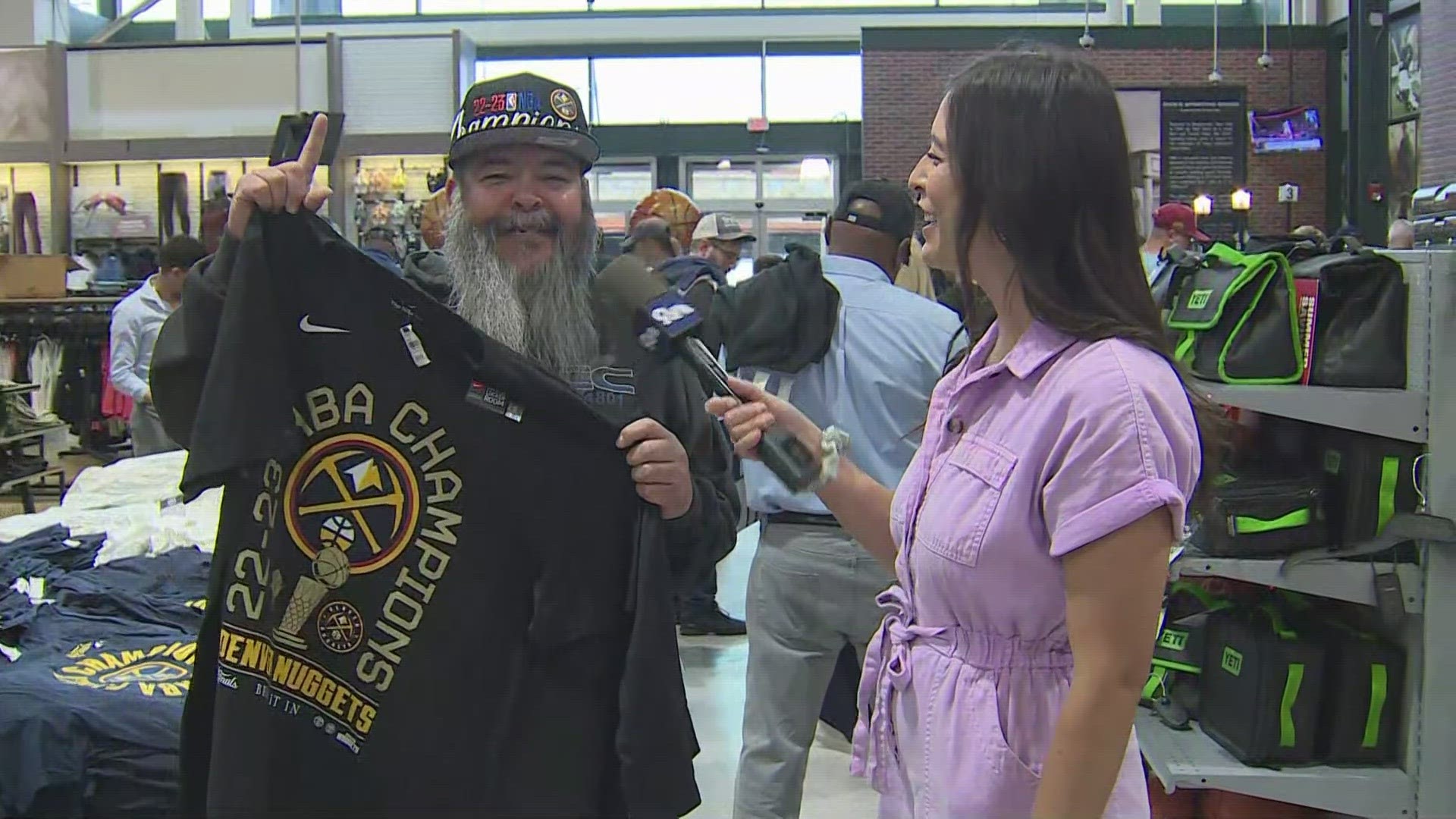 Ahead of a victory parade and celebration on Thursday, stores around Colorado are stocked up with Denver Nuggets championship gear for fans.