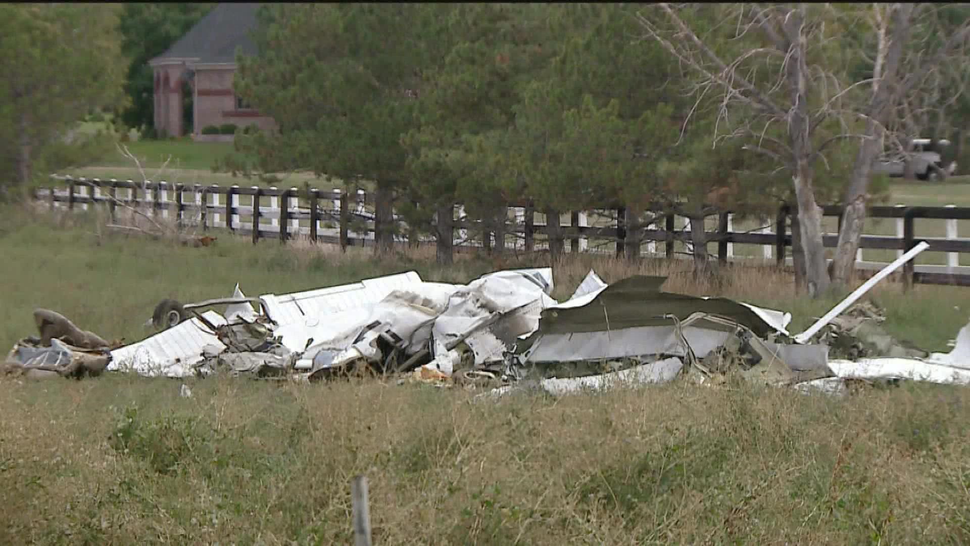 One plane was found in a field in the area of 95th and Niwot. The second plane was found on the north side of Niwot Road.