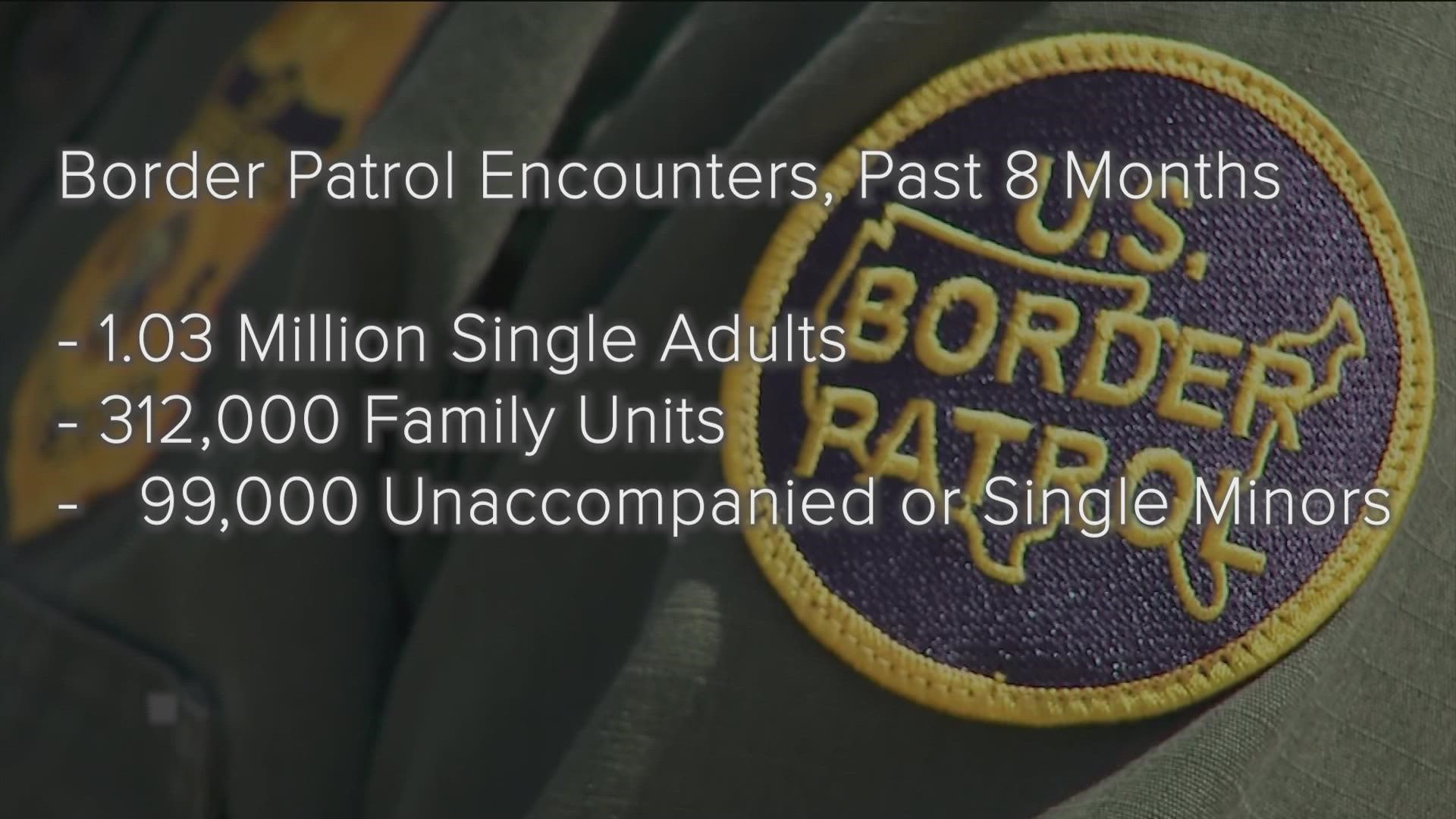 U.S. Customs and Border Protection reports they are seeing more families crossing the border.
