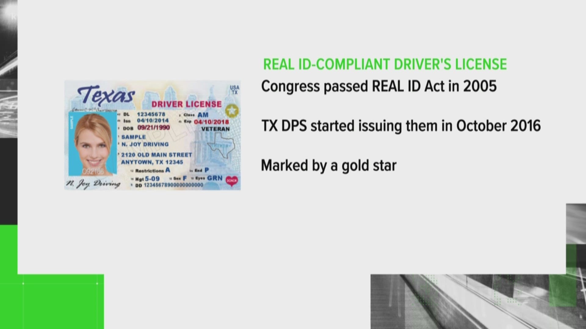 If your driver license doesn't have a gold star on it, you won't be able to use it to get through TSA at the airport.