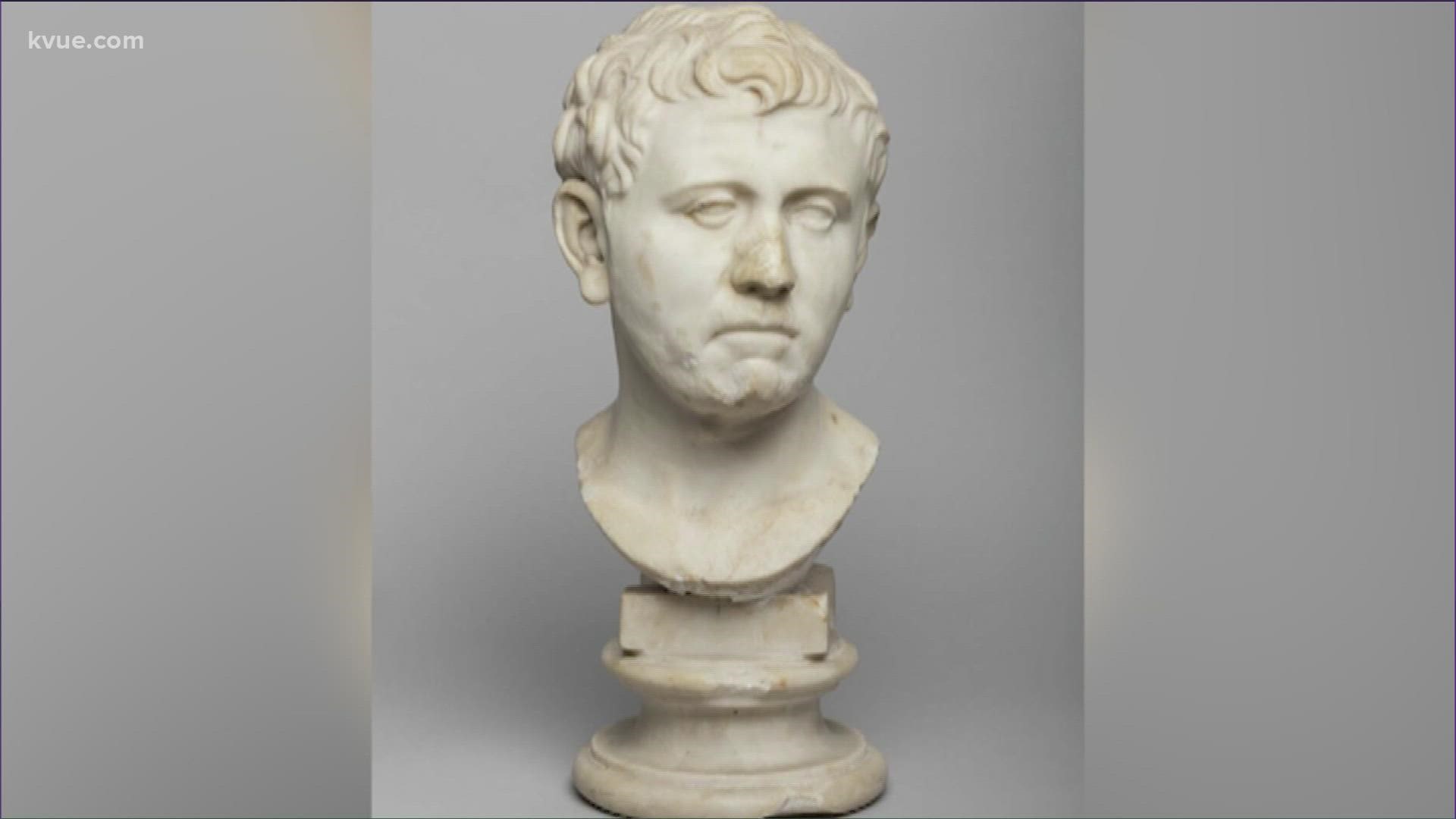 Roman bust found at Austin Goodwill currently on display at San Antonio