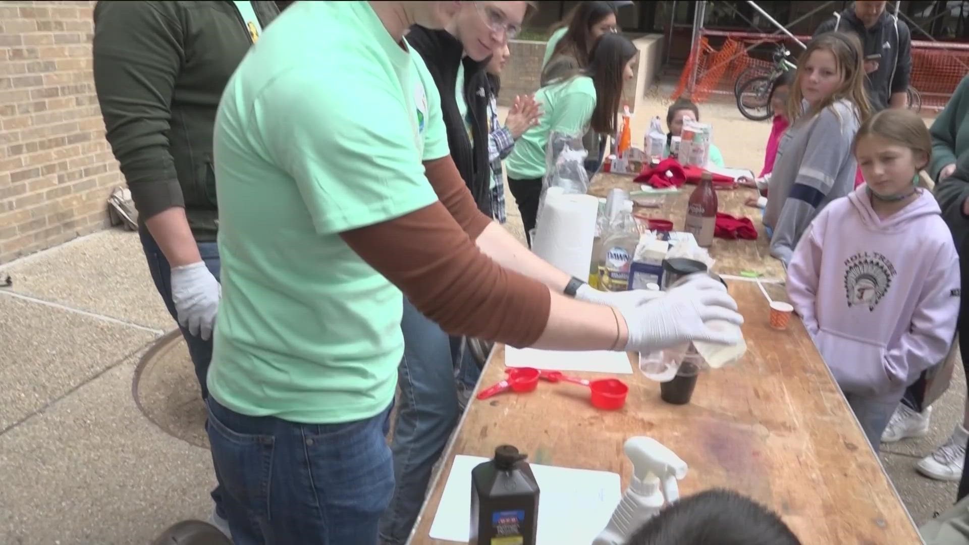 On Saturday, thousands of young girls flocked to UT's campus for the annual STEM Girls Day. There were about 8,000 girls exploring math and science.