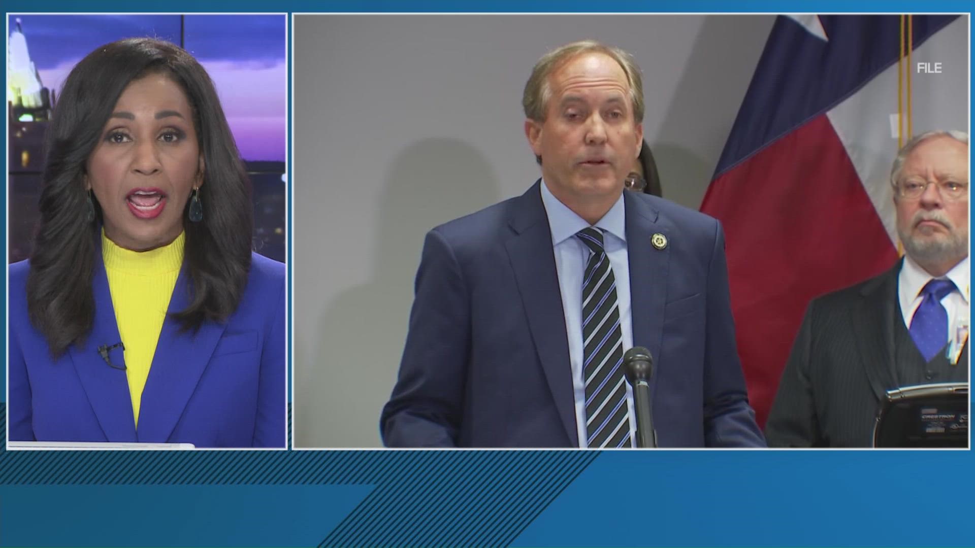 Ken Paxton and 18 other state attorneys general is calling on the DOJ to investigate threats and violence against groups and judges that oppose abortion rights.