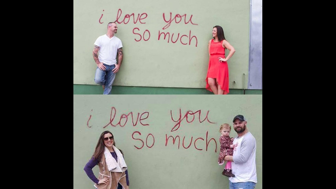 I Love You So Much Wall Restored After Someone Spray Paints Across Art Wfaa Com