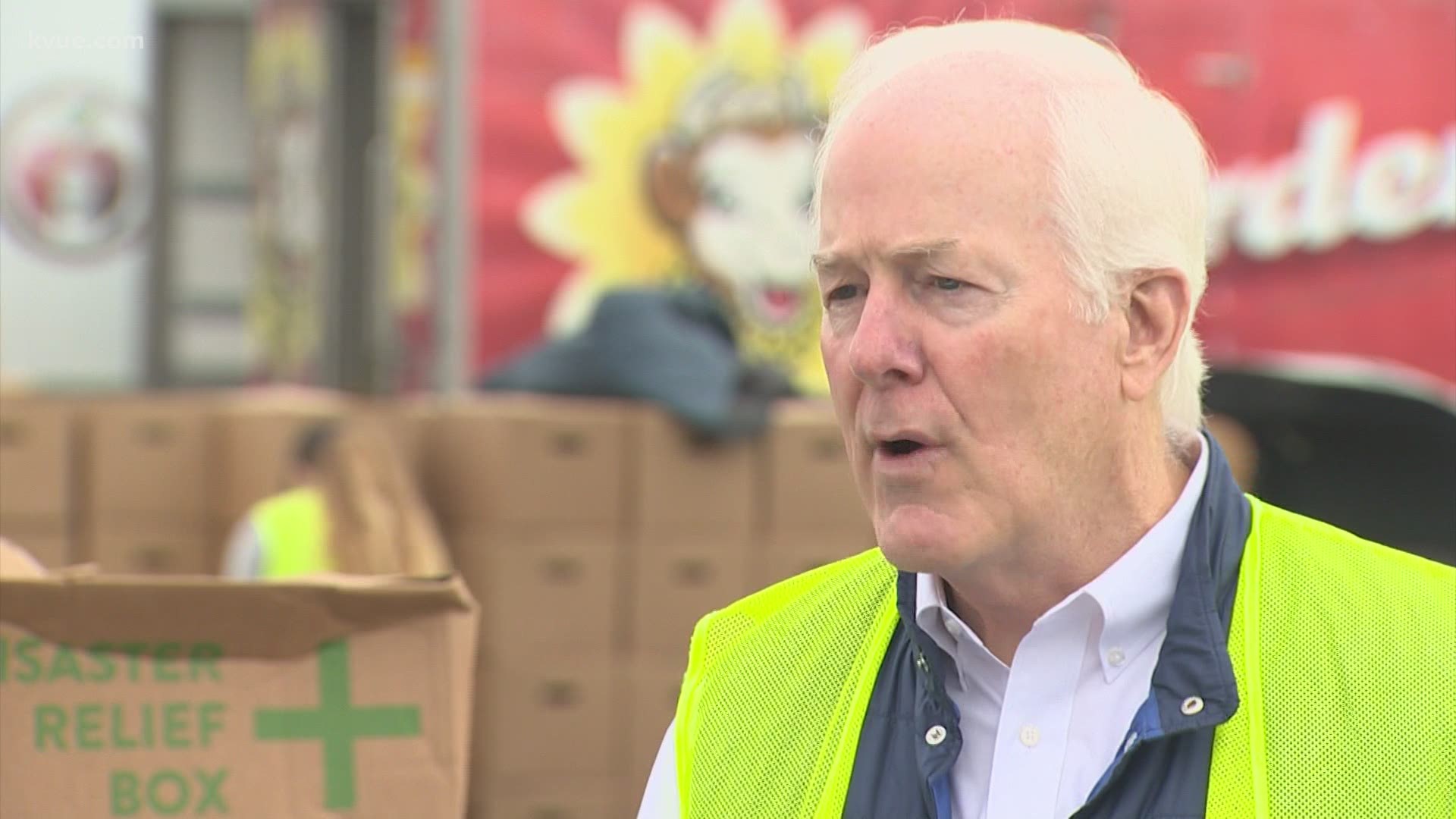 U.S. Sen. John Cornyn was in Austin to volunteer at the Central Texas Food Bank when he was asked about the current state of the presidential election results.