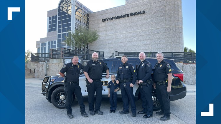 Texas police department welcomes 5-year-old battling cancer to its ranks