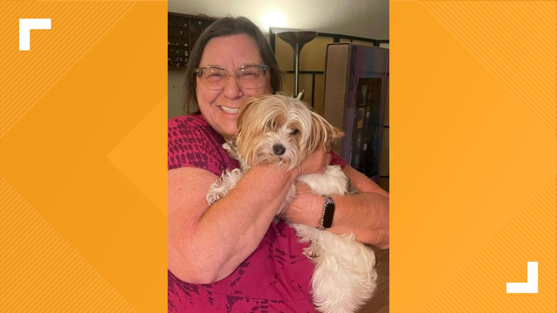 A North Austin homeowner has been reunited with her dog four days after she says her pet was stolen.