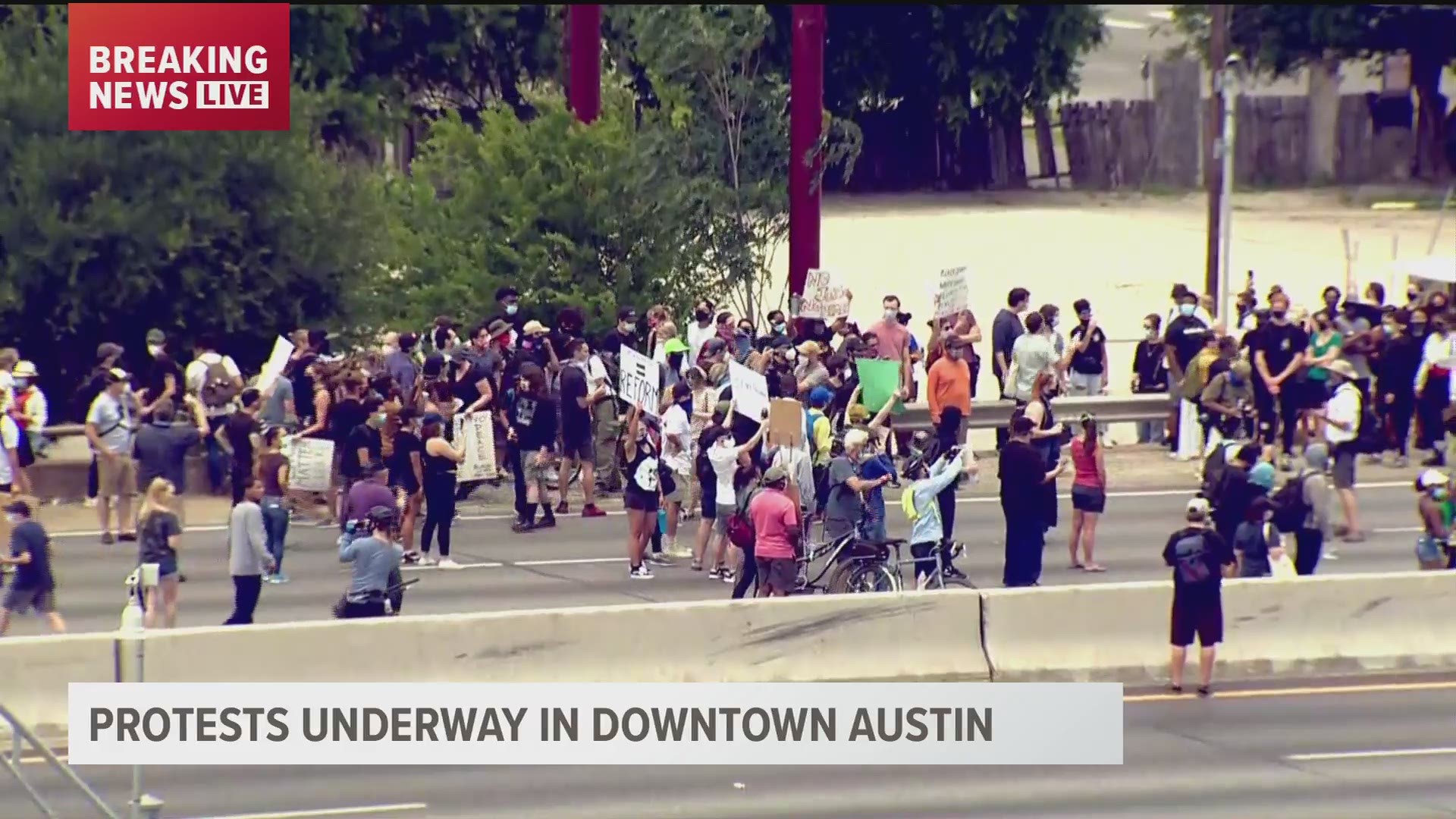 Austin NAACP President Nelson Linder spoke to us at protests were unfolding across the city.